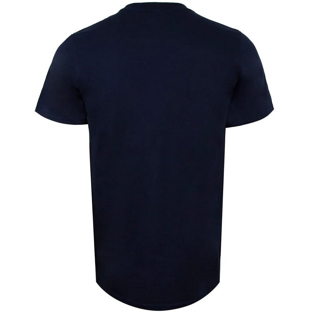 Navy-White - Back - Marvel Mens Stark Industries Logo T-Shirt