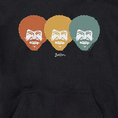 Black - Side - Bob Ross Childrens-Kids Traffic Light Hoodie