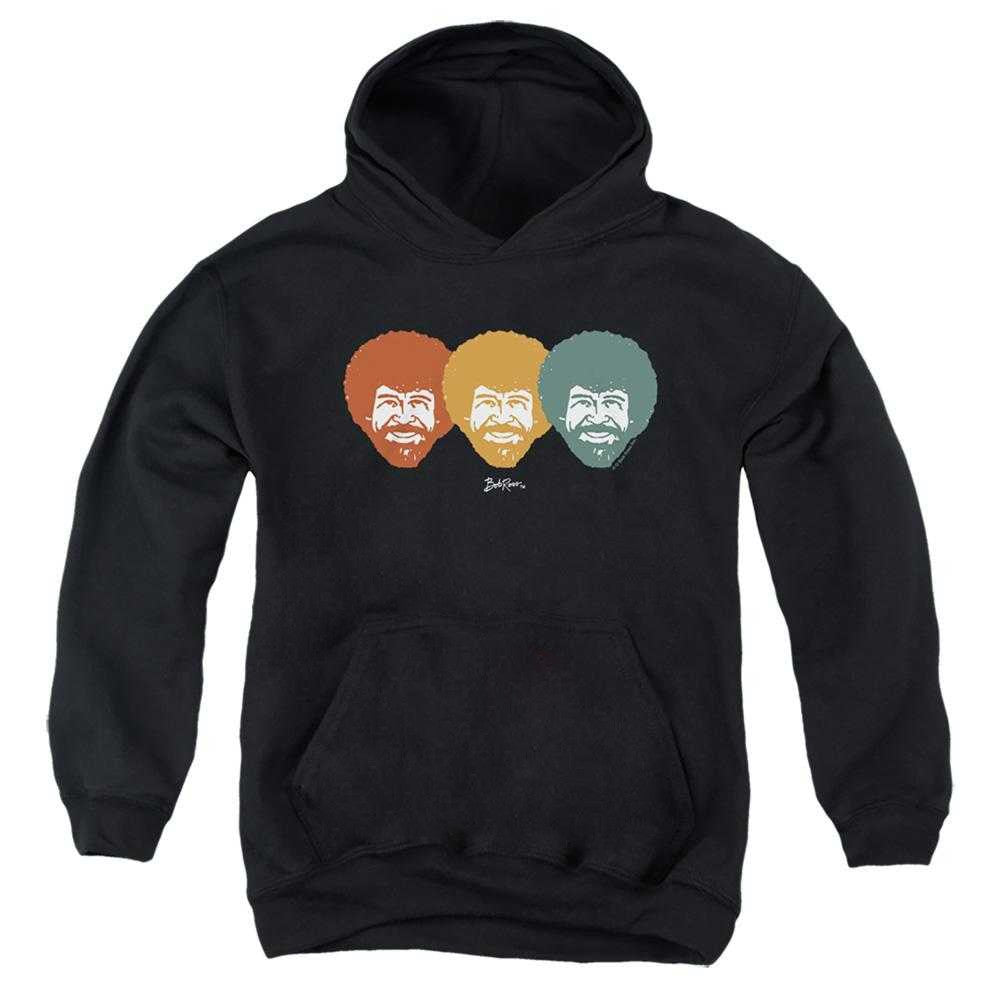Black - Front - Bob Ross Childrens-Kids Traffic Light Hoodie