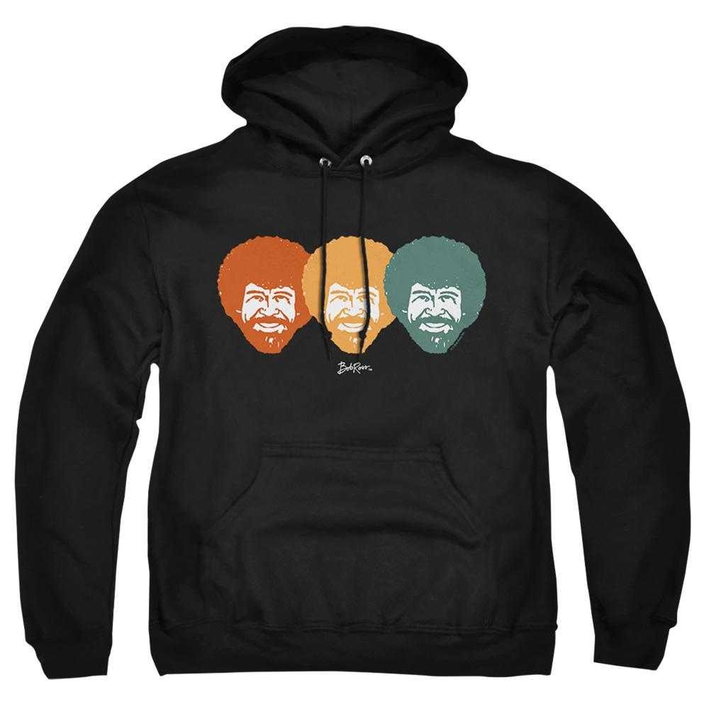 Black - Front - Bob Ross Unisex Adult Traffic Light Hoodie