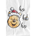 White - Lifestyle - Winnie the Pooh Childrens-Kids Ho Ho Ho, Merry Christmas T-Shirt