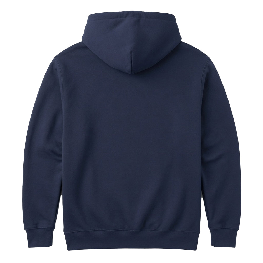 Navy - Back - Bob Ross Childrens-Kids Just Happy Accidents Clouds Hoodie