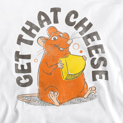 White - Side - Ratatouille Unisex Adult Get That Cheese Sweatshirt
