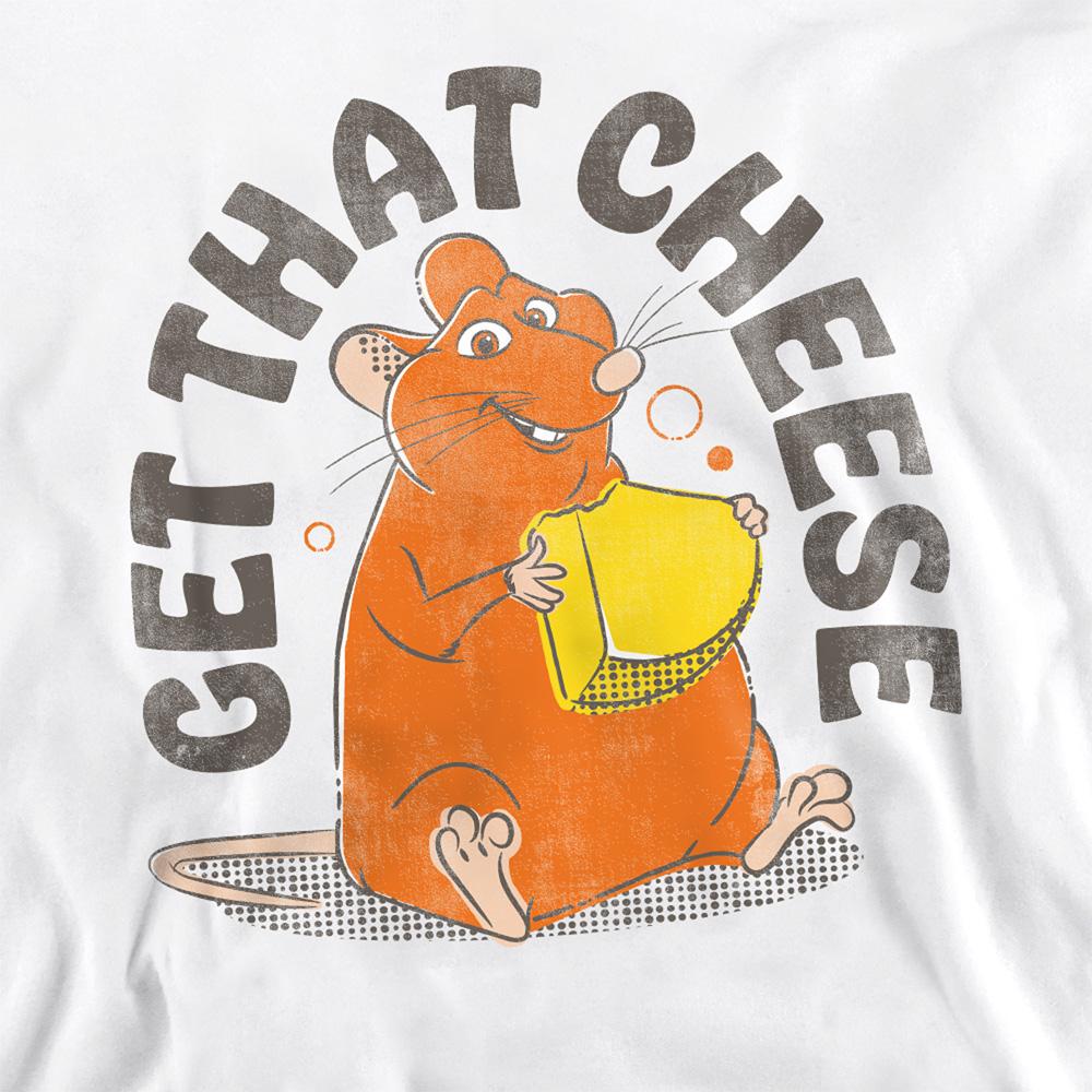 White - Side - Ratatouille Unisex Adult Get That Cheese Sweatshirt