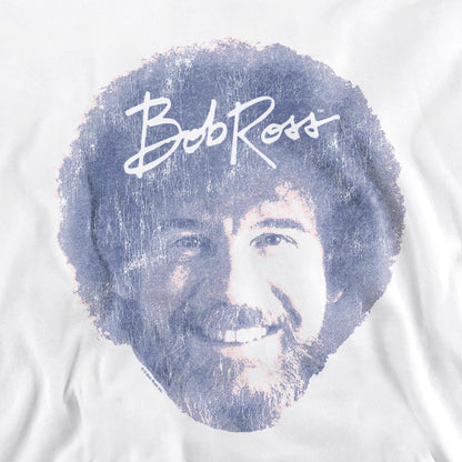 White - Side - Bob Ross Unisex Adult Face Sweatshirt