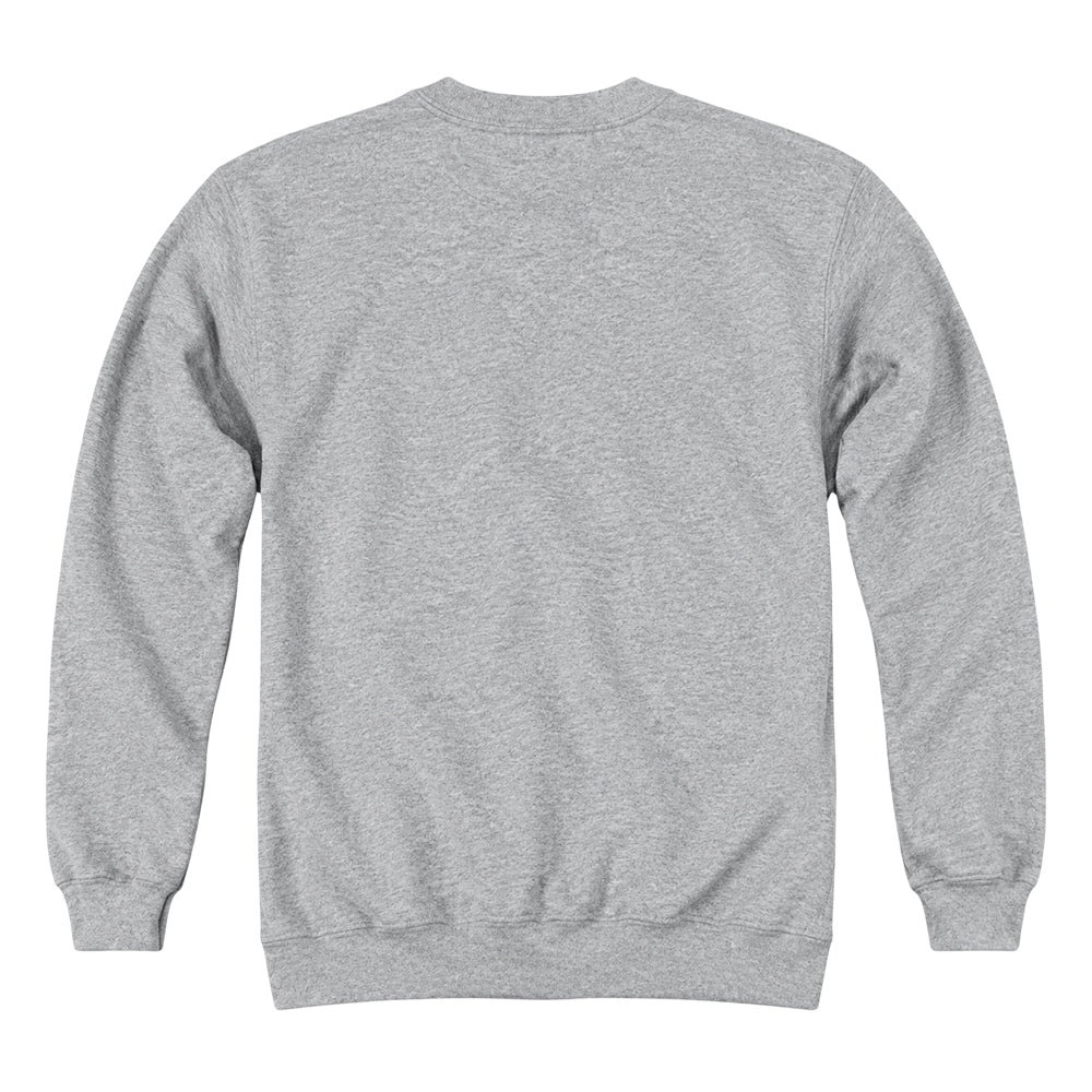 Athletic Heather - Back - Bob Ross Unisex Adult Happy Trees University Sweatshirt