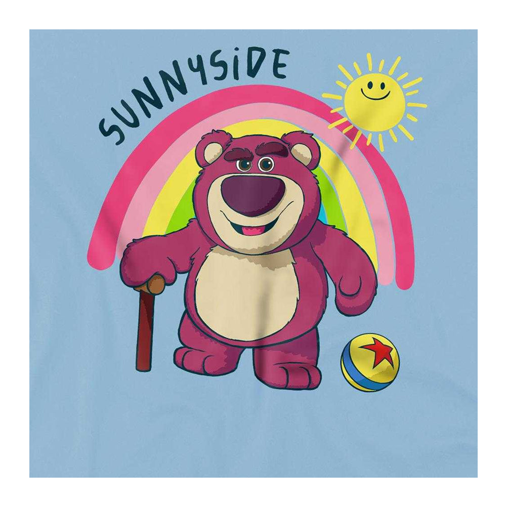 Light Blue - Side - Toy Story Childrens-Kids Sunnyside Lotso Rainbow T-Shirt
