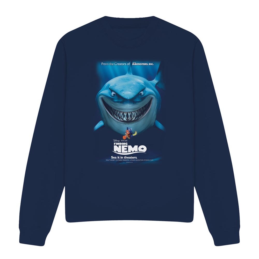 Navy - Front - Finding Nemo Unisex Adult Movie Poster Sweatshirt