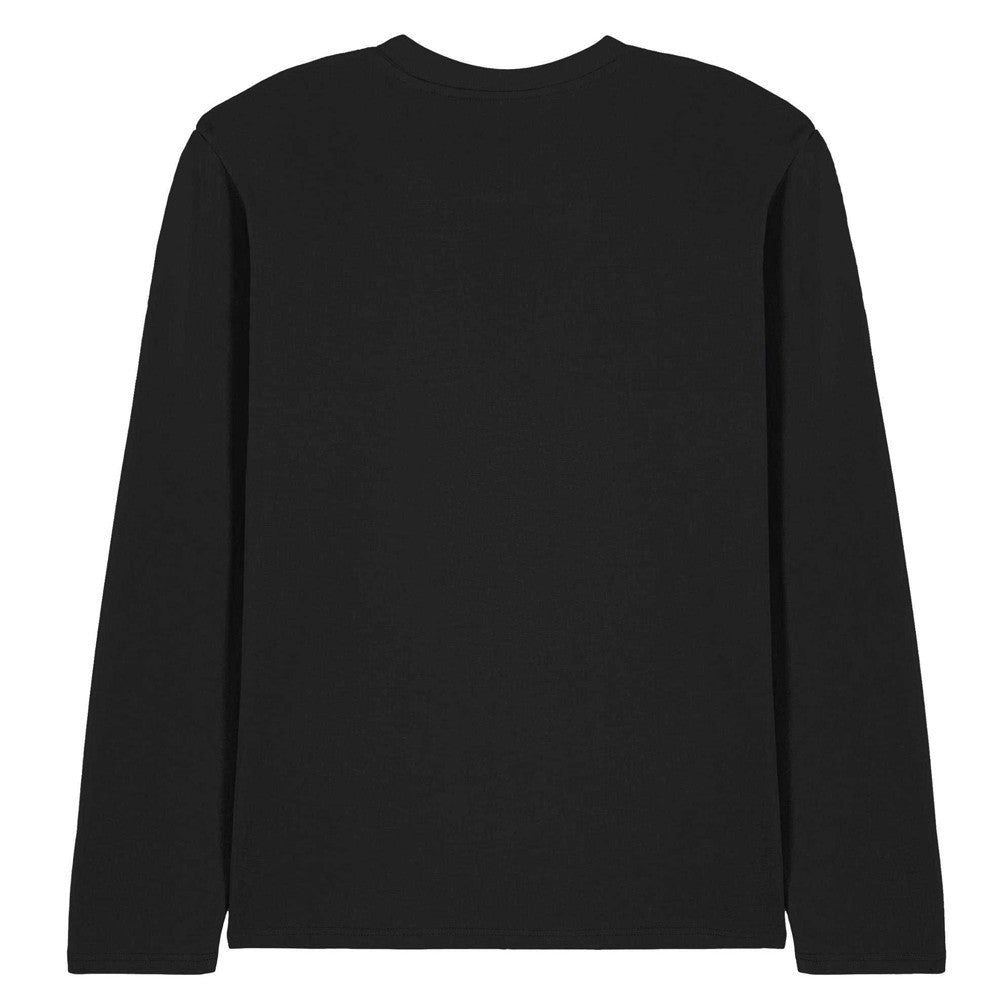 Black - Back - Bob Ross Unisex Adult Happy Little Trees Badge Long-Sleeved T-Shirt