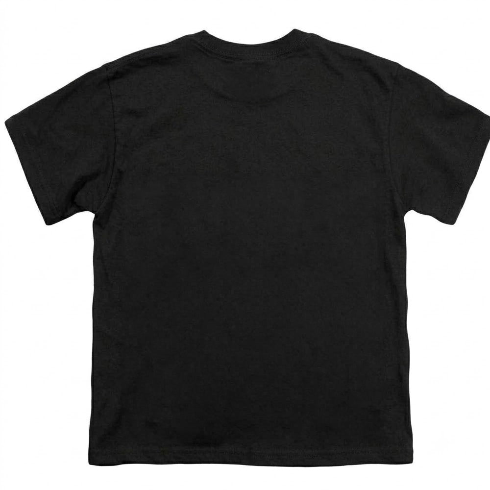 Black - Back - Bob Ross Childrens-Kids Son Of A Gun T-Shirt