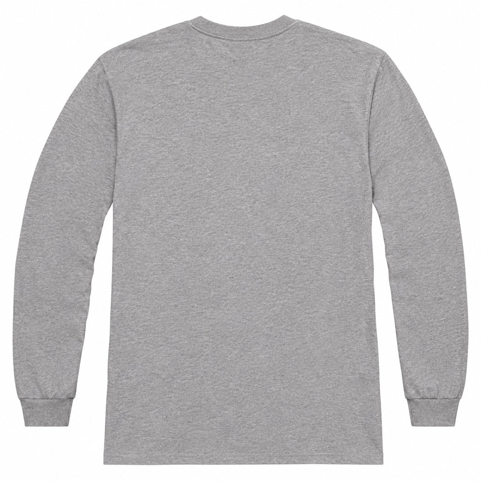 Athletic Heather - Back - Bob Ross Unisex Adult TV´s Favourite Painter Long-Sleeved T-Shirt