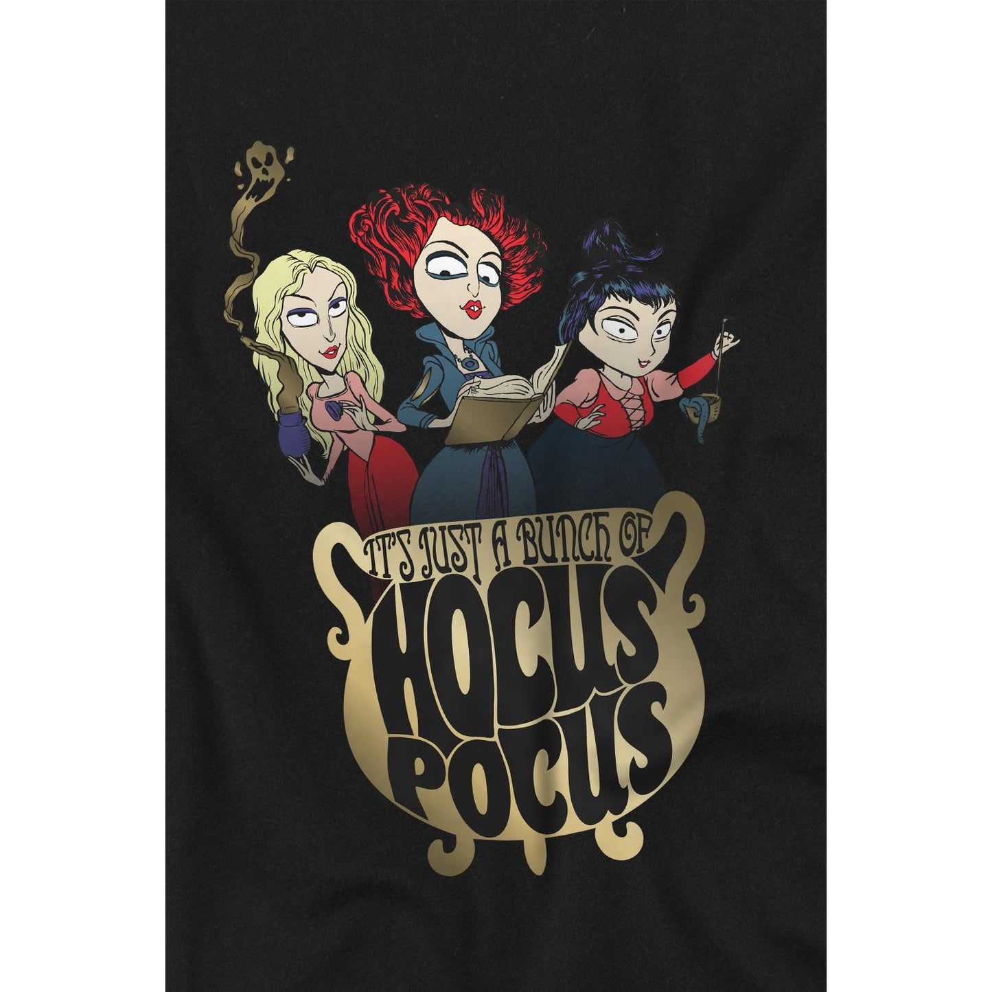Black - Lifestyle - Hocus Pocus Childrens-Kids Cooking Up A Potion Sanderson Sisters T-Shirt