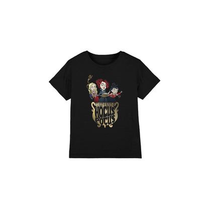 Black - Front - Hocus Pocus Childrens-Kids Cooking Up A Potion Sanderson Sisters T-Shirt