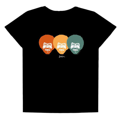 Black - Front - Bob Ross Womens-Ladies Traffic Light Regular T-Shirt