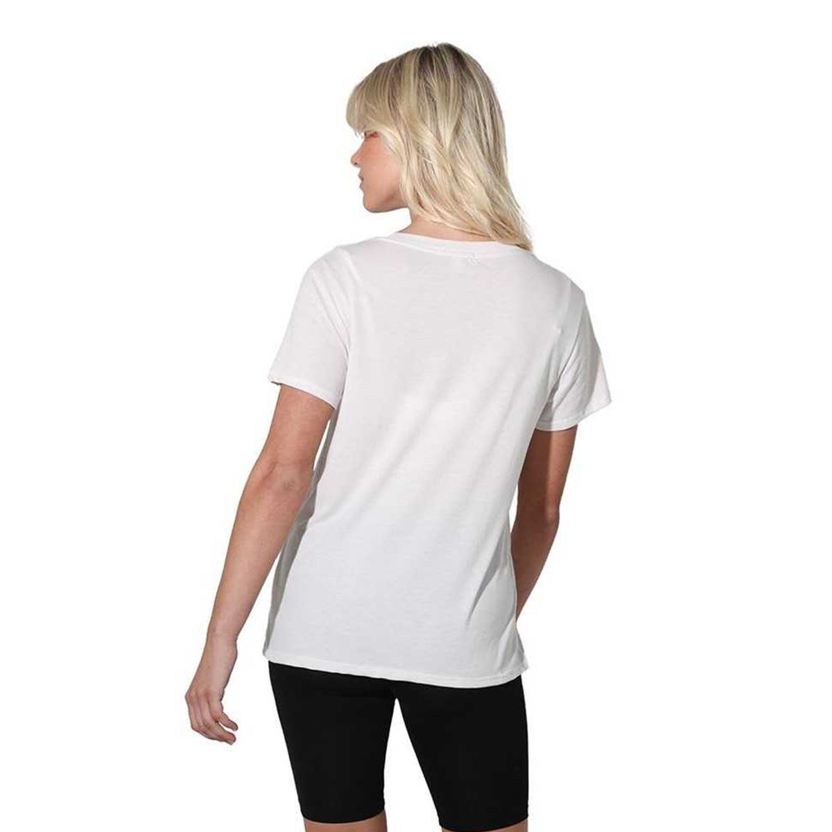 White - Back - Bob Ross Womens-Ladies Just Let Your Imagination Go Rainbow Regular T-Shirt