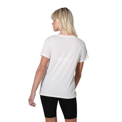 White - Back - Bob Ross Womens-Ladies Pop Art T-Shirt