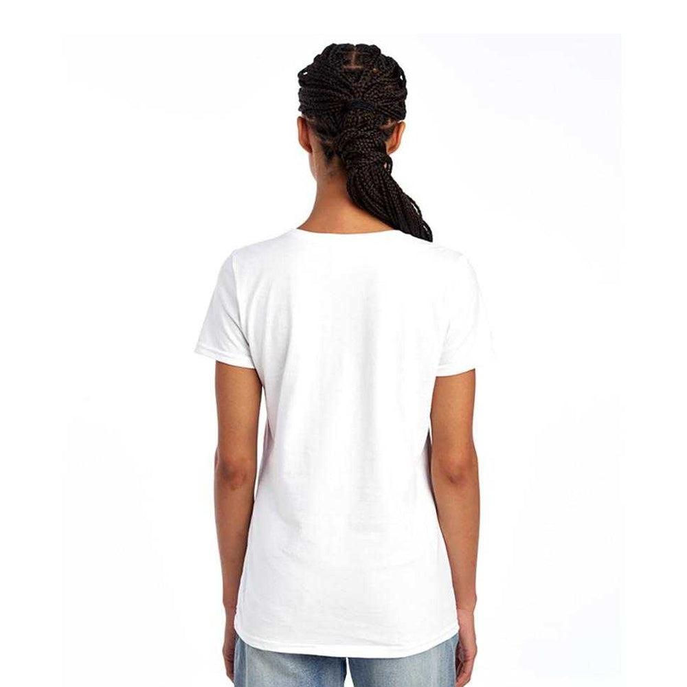 White - Back - Bob Ross Womens-Ladies Pop Art Fitted T-Shirt