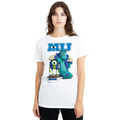 White - Lifestyle - Monsters University Womens-Ladies Mike & Sulley Pose T-Shirt