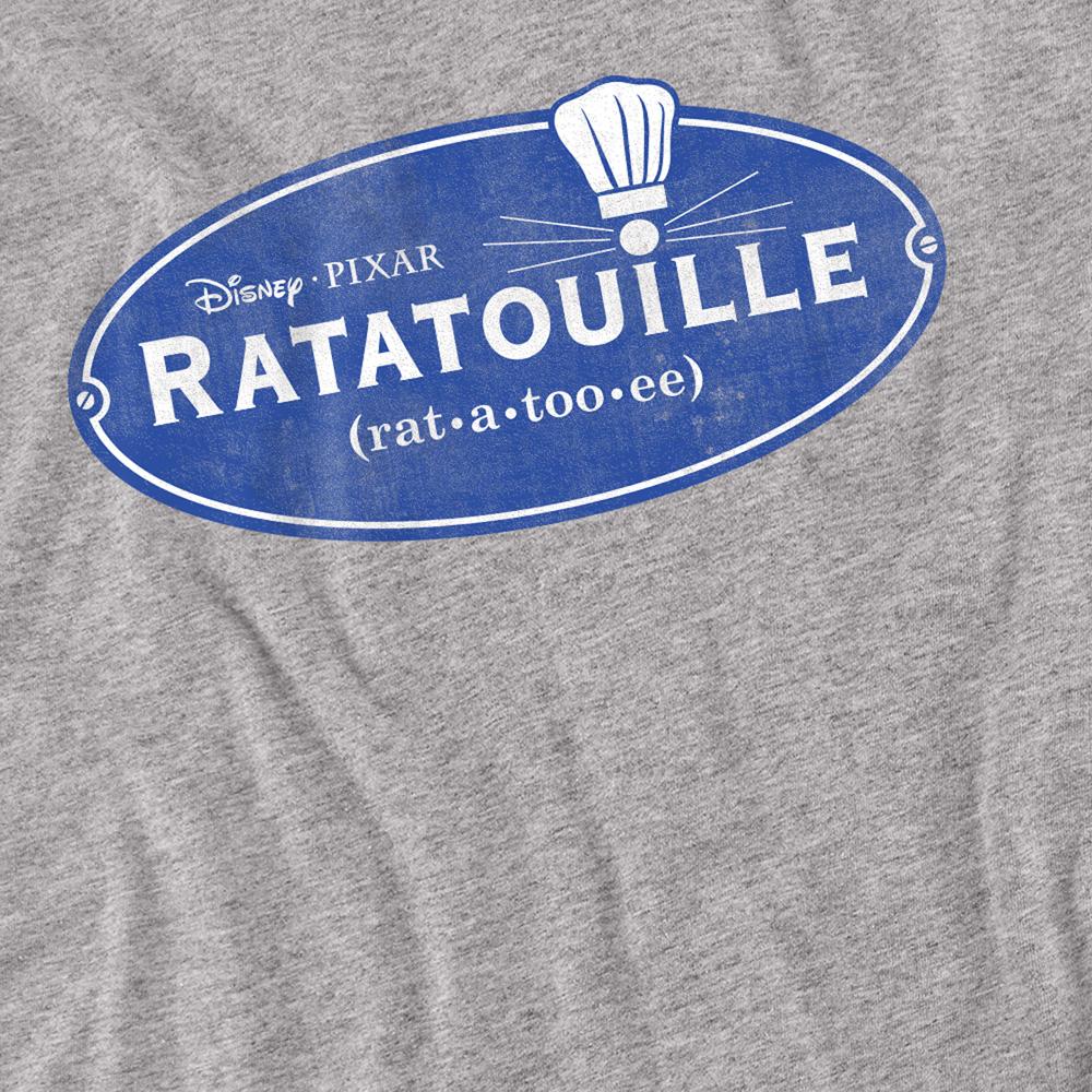 Athletic Heather - Side - Ratatouille Unisex Adult Logo Long-Sleeved T-Shirt