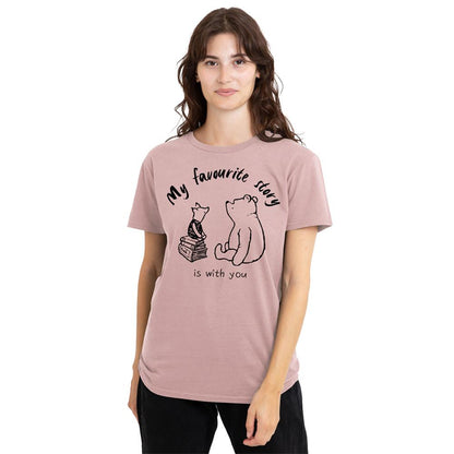 Pink - Lifestyle - Winnie the Pooh Womens-Ladies My Favourite Story Is With You T-Shirt