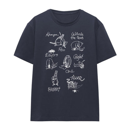 Deep Navy - Front - Winnie the Pooh Womens-Ladies Classic Characters T-Shirt
