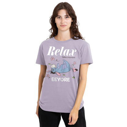 Lavender - Lifestyle - Winnie the Pooh Womens-Ladies Relax Eeyore T-Shirt