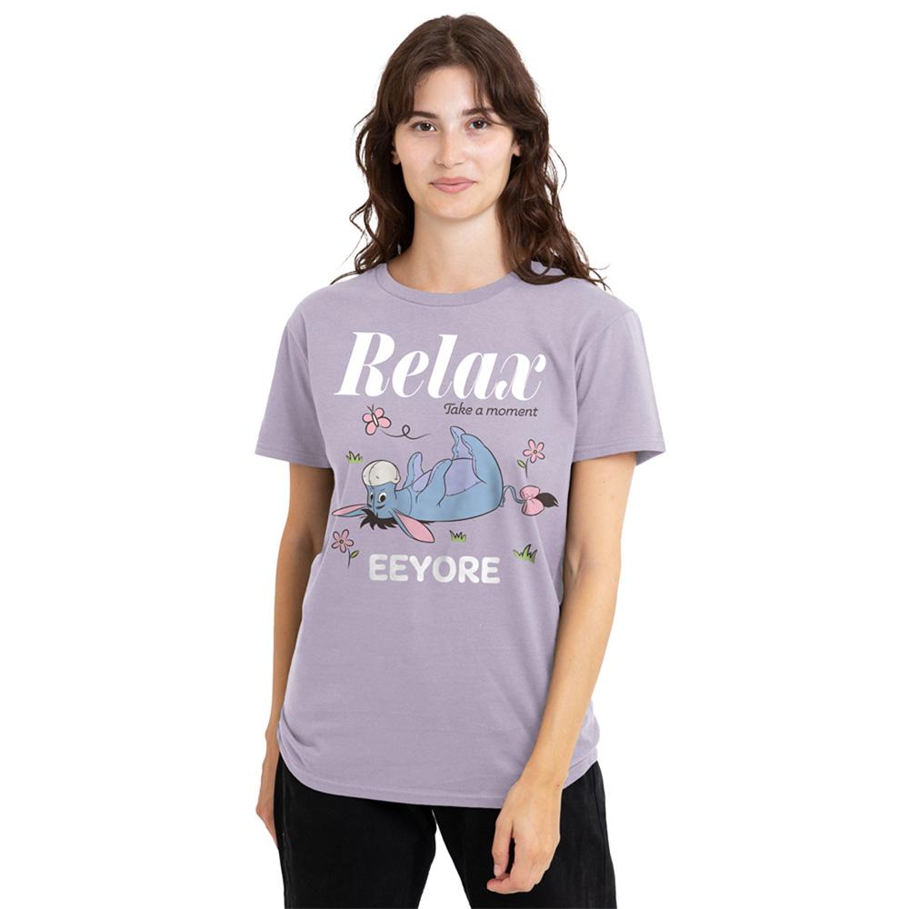 Lavender - Lifestyle - Winnie the Pooh Womens-Ladies Relax Eeyore T-Shirt