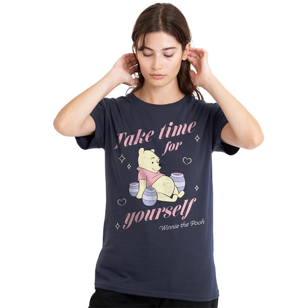 Deep Navy - Lifestyle - Winnie the Pooh Womens-Ladies Take Time T-Shirt