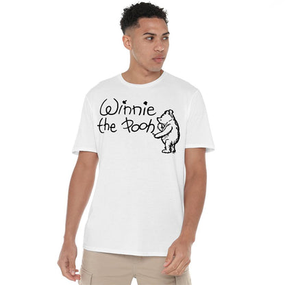 White - Lifestyle - Winnie the Pooh Unisex Adult Classic Logo T-Shirt
