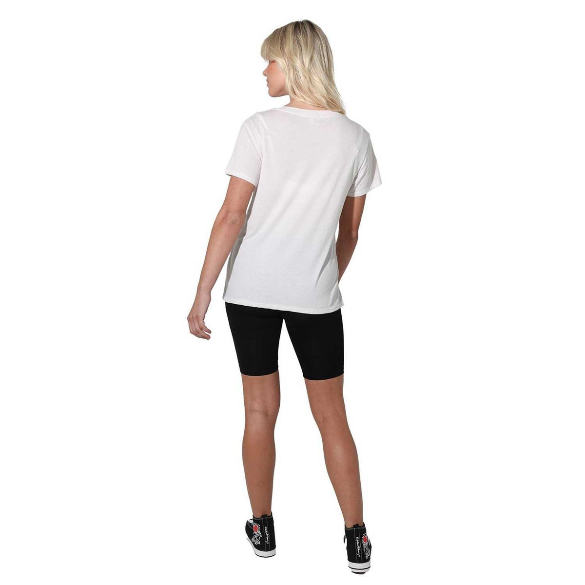 White - Back - Bob Ross Womens-Ladies We Don´t Make Mistakes T-Shirt