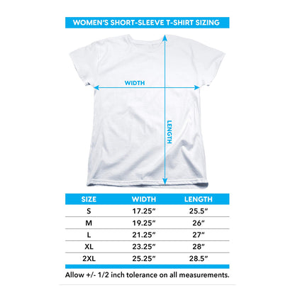 White - Close up - Bob Ross Womens-Ladies We Don´t Make Mistakes T-Shirt