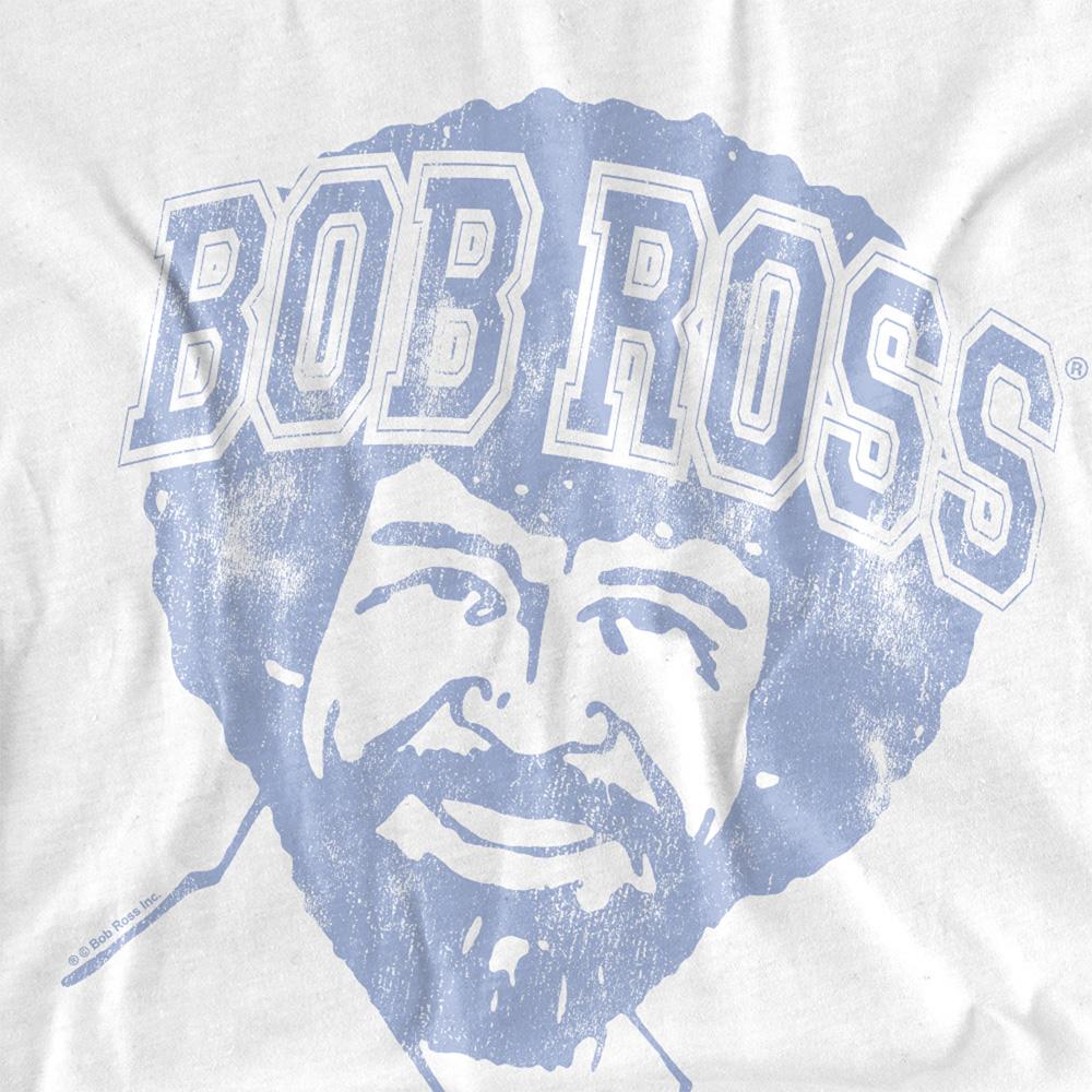 White - Pack Shot - Bob Ross Womens-Ladies Collegiate Regular T-Shirt