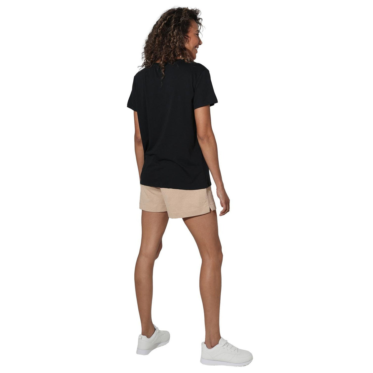 Black - Back - Bob Ross Womens-Ladies Happy Accidents Regular T-Shirt