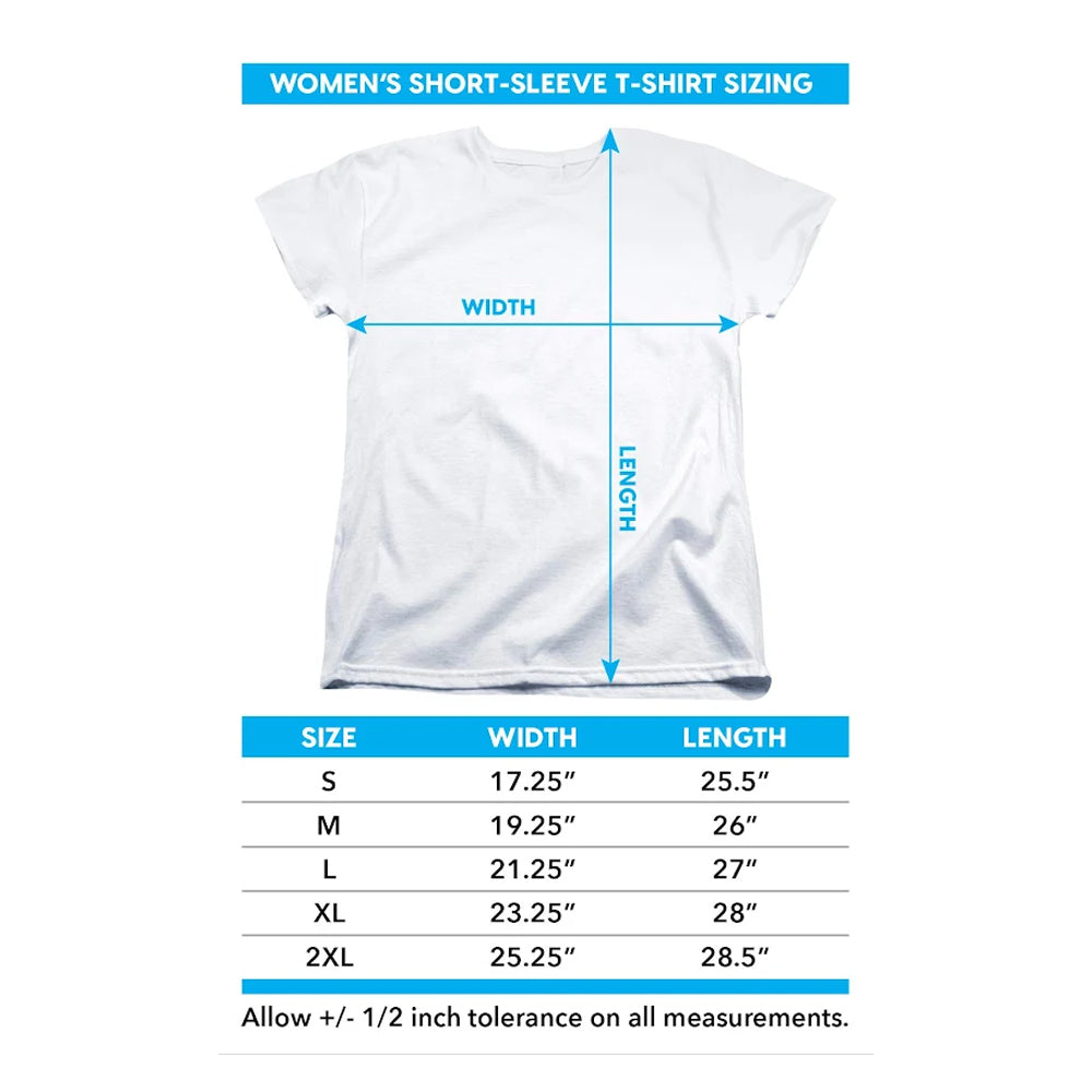 White - Pack Shot - Bob Ross Womens-Ladies The World Is Yours Fitted T-Shirt
