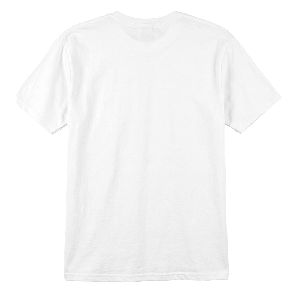 White - Back - Bob Ross Unisex Adult Collegiate T-Shirt