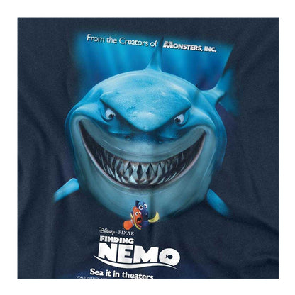Navy - Side - Finding Nemo Unisex Adult Movie Poster Long-Sleeved T-Shirt