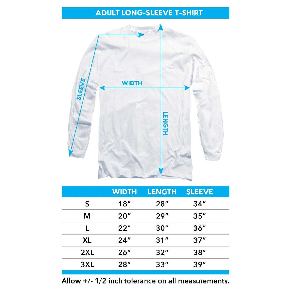 White - Lifestyle - Bob Ross Unisex Adult Valley Signature Long-Sleeved T-Shirt