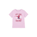 Pink - Front - Spider-Man Childrens-Kids Stick Together Valentine`s Day T-Shirt