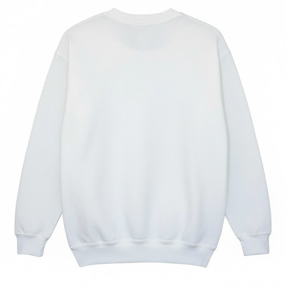 White - Back - Bob Ross Unisex Adult Valley Signature Sweatshirt