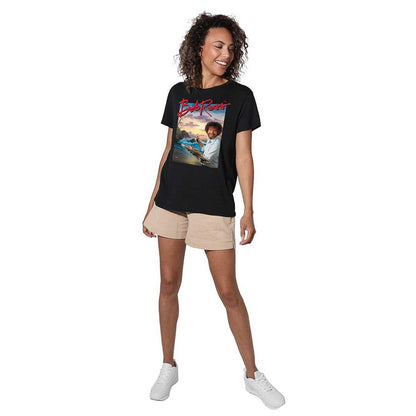 Black - Lifestyle - Bob Ross Womens-Ladies Ocean Painter Regular T-Shirt