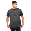 Vintage Black-Red-Yellow - Side - Cobra Kai Mens Never Dies Washed T-Shirt