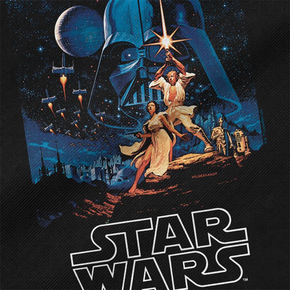 Black - Side - Star Wars: A New Hope Retro Poster Tote Bag