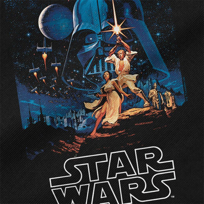 Black - Side - Star Wars: A New Hope Retro Poster Tote Bag