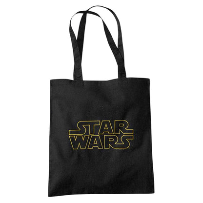 Black - Front - Star Wars Logo Travel Tote Bag