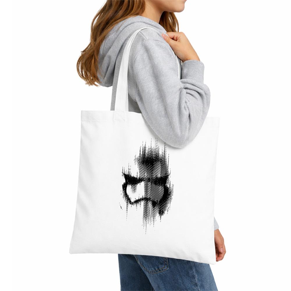 White - Lifestyle - Star Wars Face Stormtrooper Tote Bag
