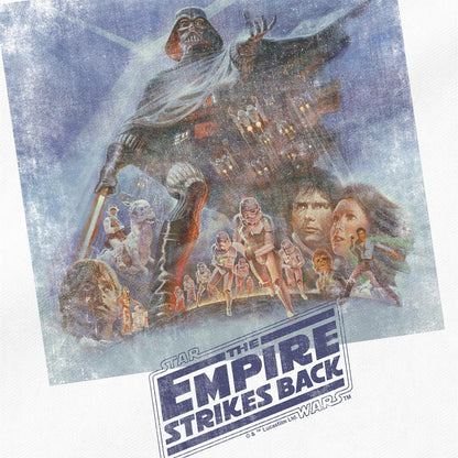 White - Side - Star Wars The Empire Strikes Back Retro Poster Reusable Tote Bag