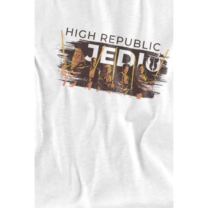 White - Lifestyle - Star Wars: The Acolyte Childrens-Kids High Republic Jedi Ink Group T-Shirt