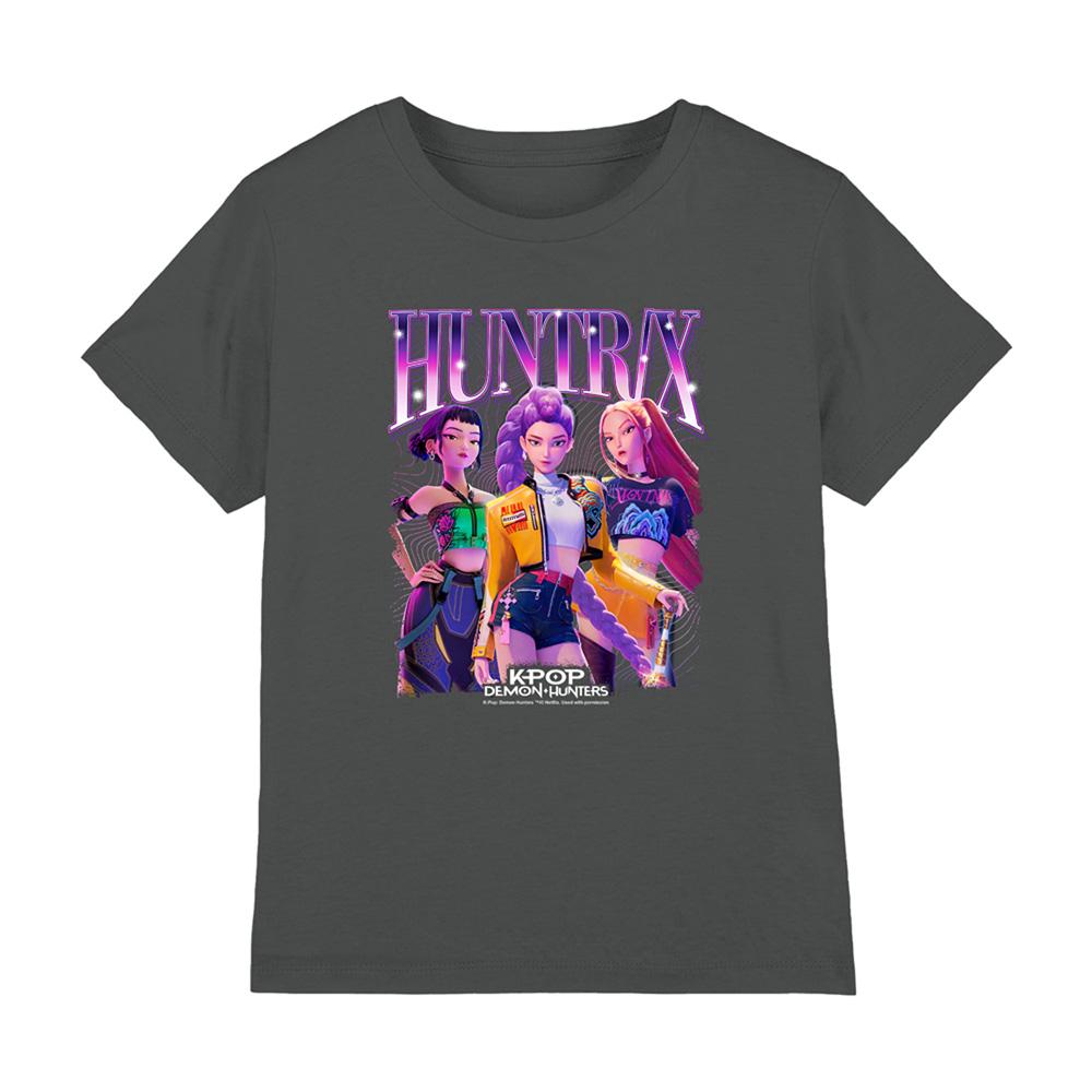 Charcoal - Front - K-Pop Demon Hunters Childrens-Kids T-Shirt