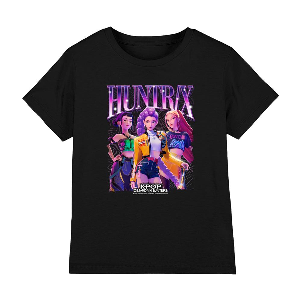 Black - Front - K-Pop Demon Hunters Childrens-Kids T-Shirt