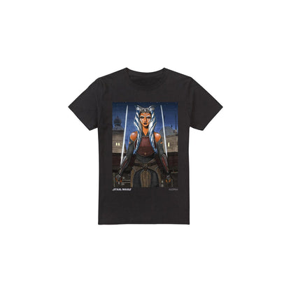 Black - Front - Ahsoka Mens Heroic Ahsoka T-Shirt